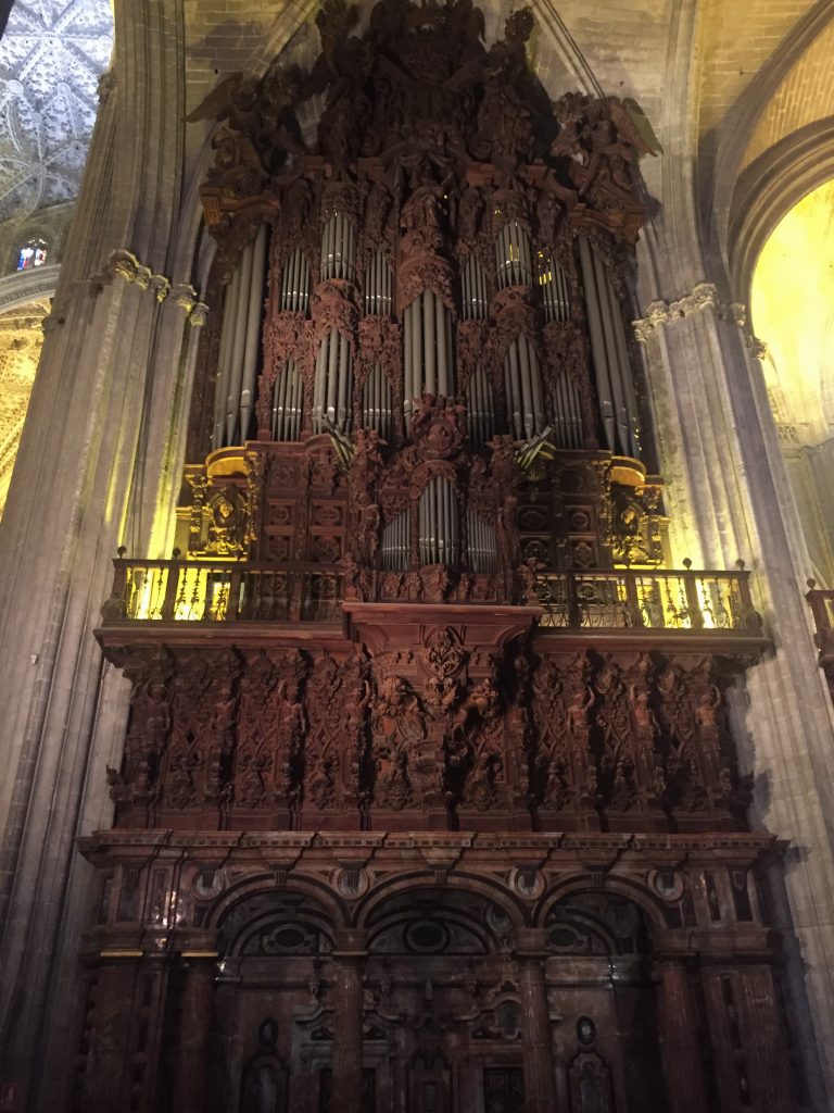 The immense organ. Half if it, anyway.