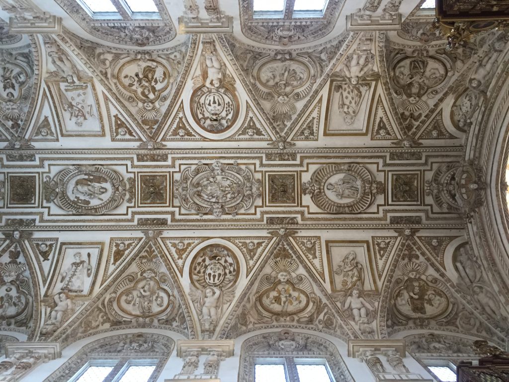 Cathedral ceiling detail