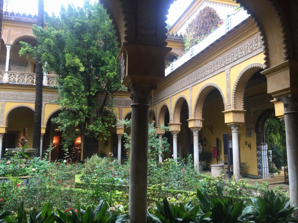 One of many courtyards.