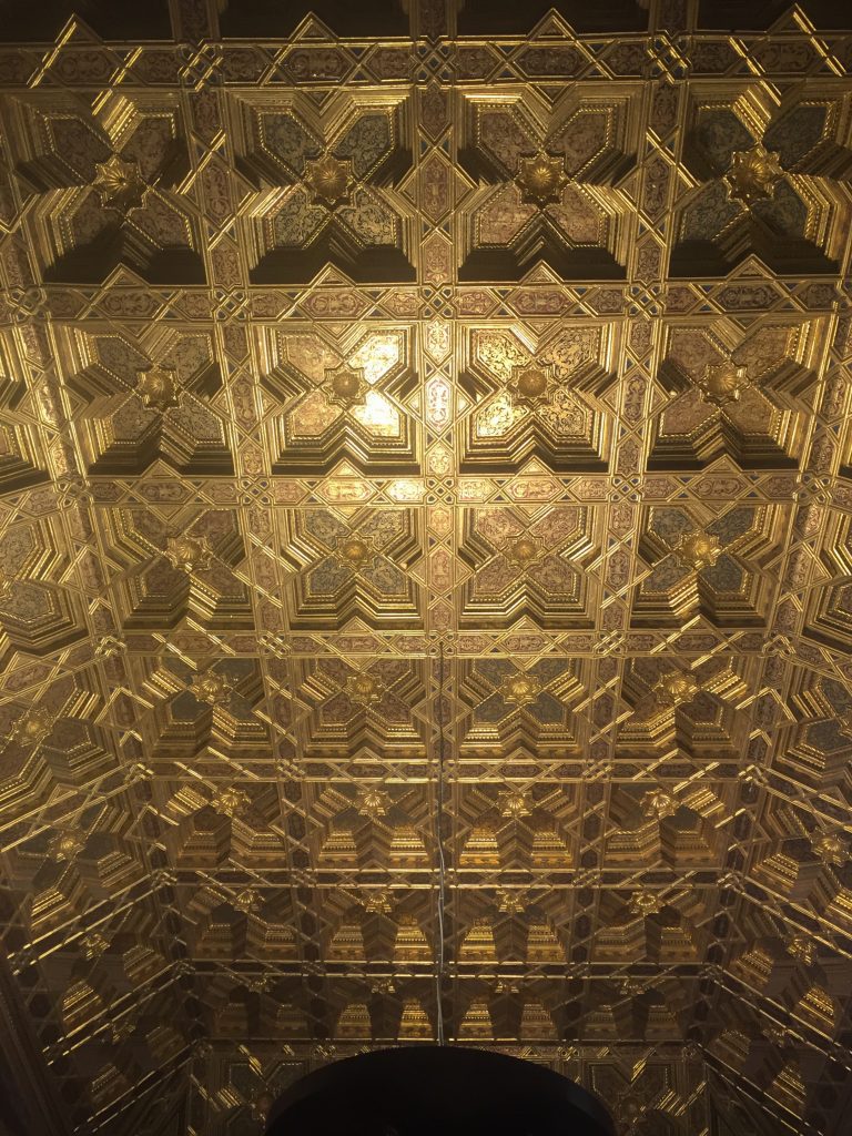 Gold leaf ceiling